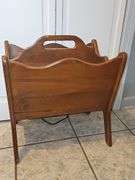 Vintage Wooden Magazine Rack