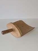 Primitive wooden grain scoop