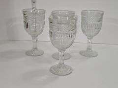 Libbey Radiant water goblets.