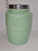 Coca-Cola Jadeite Cookie Jar.