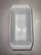 Vintage PYREX loaf pan in the "Snowflake Garland"