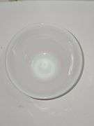 Vintage PYREX "Rainbow Stripes" mixing bowl in pink.