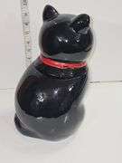 Vintage tuxedo cat cookie jar.
