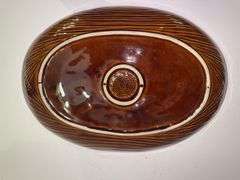 Vintage McCoy turkey platter.