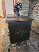 Vintage Singer Sewing Machine with Treadle