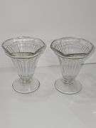 Sherbet & ice cream glasses (clear glass)
