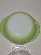 Vintage PYREX casserole dish in the "Forest Fancies" pattern.