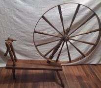 Wooden Spinning Wheel