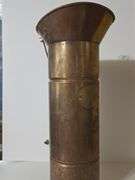 Copper umbrella stand, copper coal scuttle, vintage fireplace accessory