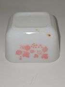 Vintage PYREX Pink Gooseberry refrigerator dish set.