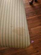 Table, 3 leaves. Includes 1 capatins chair & 5 dining chairs