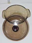 Vintage L'ovenware Amber Casserole Baking Dish with PYREX lid