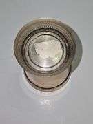 Silver colored cup and flatware