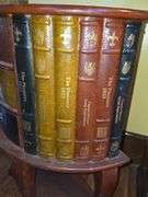 Faux Book Side Table with 3 Drawers