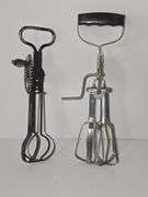 Vintage Metal Hand Crank Egg Beater (qty 2)