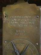 VIntage Chatillon's Improved Circular Spring Balance milk scale.