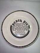 Ceramic pie plates with printed on recipes