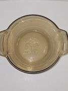 Vintage L'ovenware Amber Casserole Baking Dish with PYREX lid