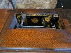 Vintage Singer Sewing Machine with Treadle