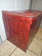 Red Vinyl storage trunk