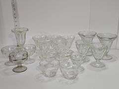Sherbet & ice cream glasses (clear glass)