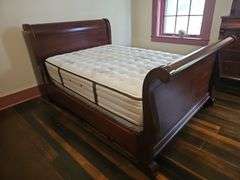 Full Size Mahogany Sleigh Bed