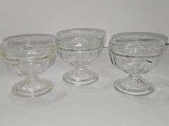 Sherbet & ice cream glasses (clear glass)