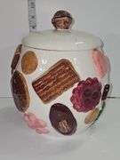 Vintage 1950s "Cookies All Over" Cookie Jar