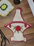 Wooden cutting board and vintage kitchen items