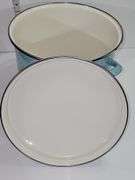 Paula Deen 12-quart enamel-on-steel covered stockpot.