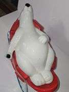 2002 Coca-Cola Polar Bear on a Sled cookie jar
