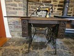 Vintage Singer Sewing Machine with Treadle
