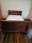 Full Size Mahogany Sleigh Bed