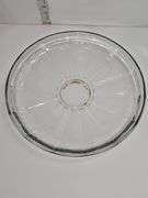 Cleat glass serving bowl & platter
