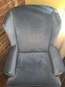 Blue Wingback Chair