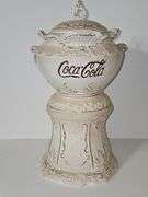 1998 Cracker Barrel Coke Coca Cola victorian style fountain cookie jar