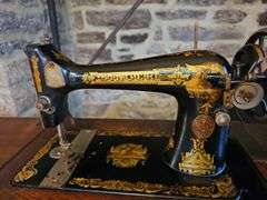 Vintage Singer Sewing Machine with Treadle