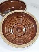 Stoneware casserole dish with a lid.