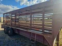 Calico Gooseneck Cattle Trailer