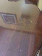 Table, 3 leaves. Includes 1 capatins chair & 5 dining chairs