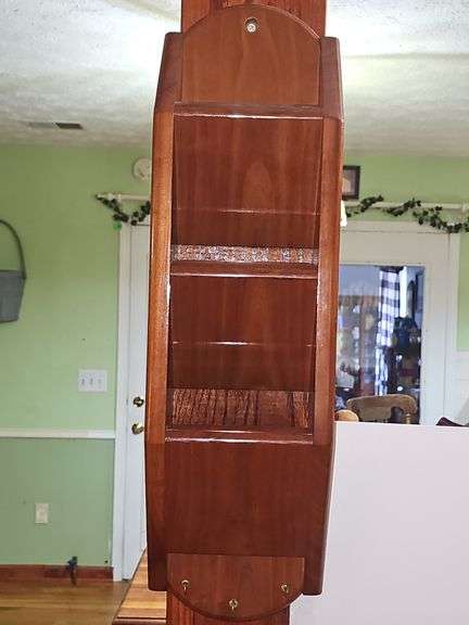 Wooden wall rack letter & key holder