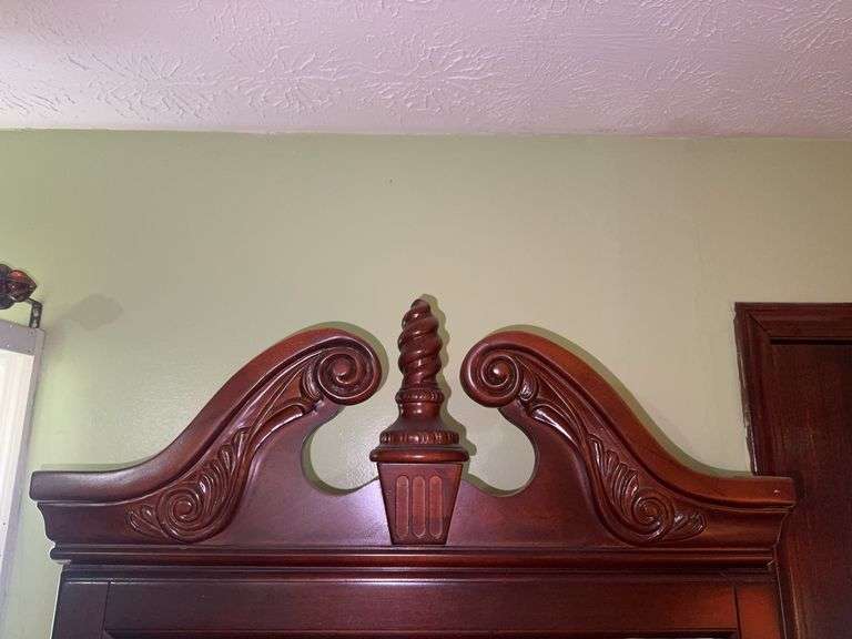 Vintage Curio Cabinet with sliding front door