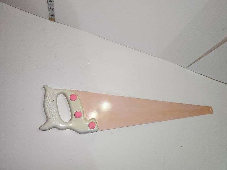 Hand Painted "Welcome" Saw