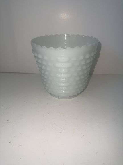 Milk Glass Planter