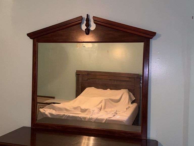 Dresser with mirror