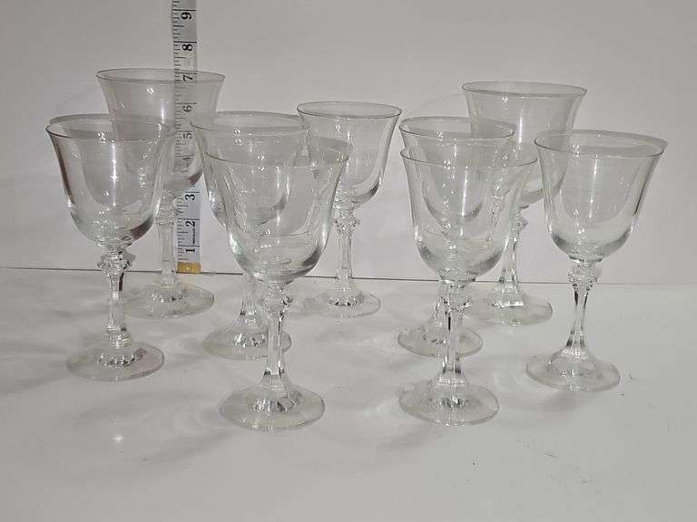 Crystal water goblets
