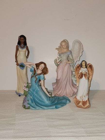 Whimsical angel & female figures