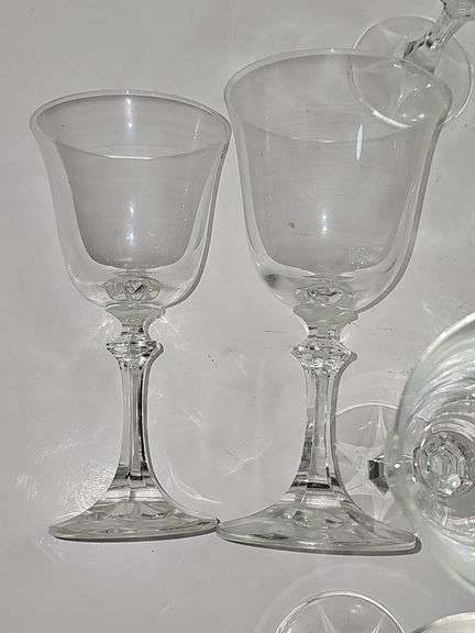 Crystal water goblets