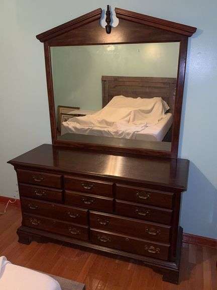 Dresser with mirror