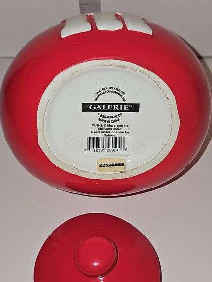Vintage M&M Cookie /Candy Jars - Red